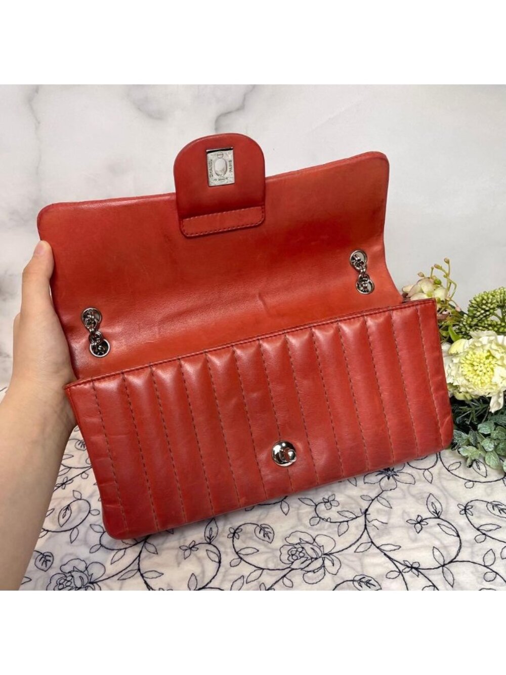 ★SOLD★ Chanel Mademoiselle Double Flap Chain - Picture 9 of 15
